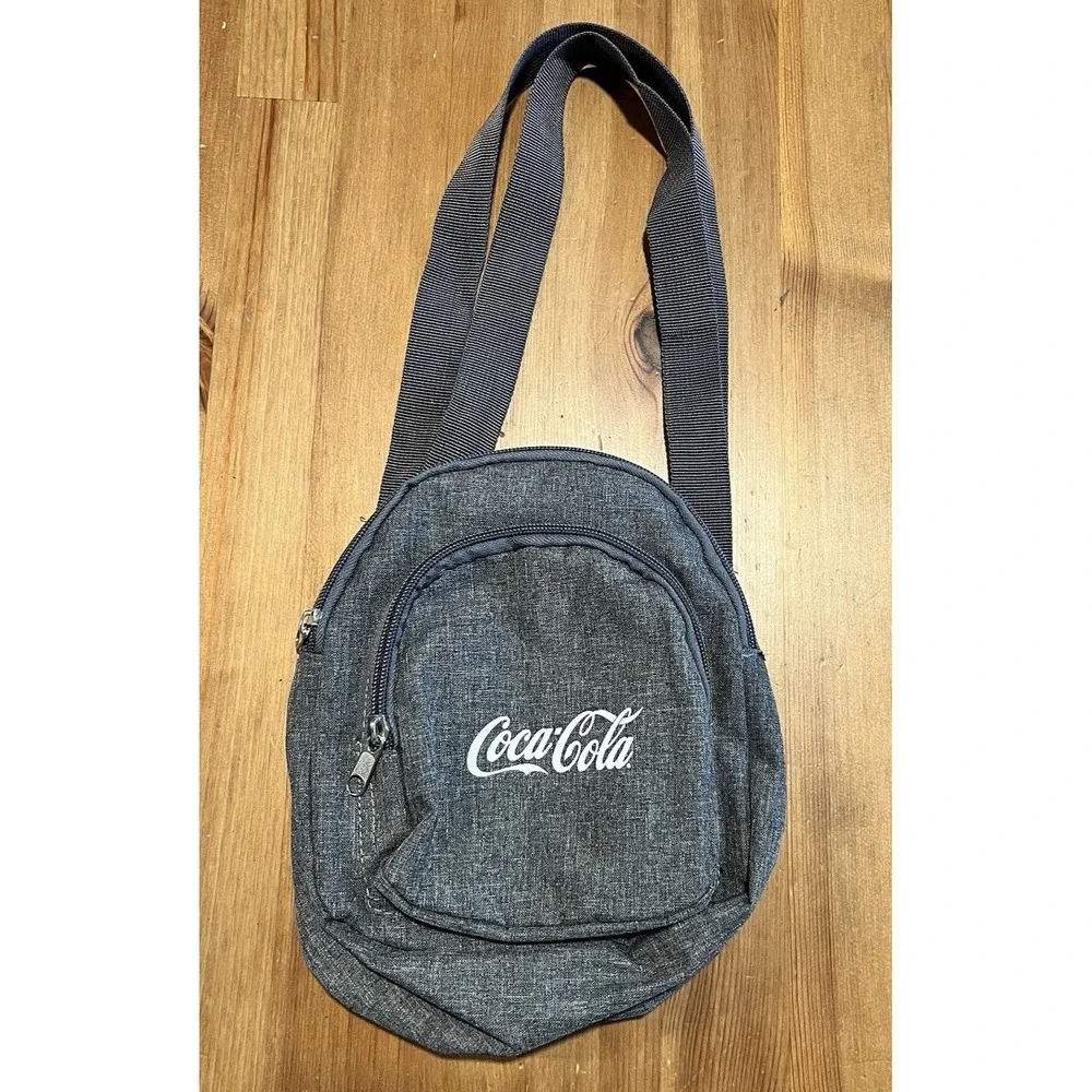 NWOT COCA-COLA Crossbody Bag Shoulder Pouch Gray